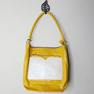 NWT Latico Leather Dee Dee Gold & Metallic White Shoulder Bag